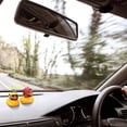 thumbnail image 5 of Paquete de 3 adornos de pato amarillo para coche, adornos para salpicadero de coche, para decoración de coche, oficina, habitación, 5 of 5