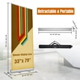thumbnail image 2 of InstaHibit 33" x 79" Aluminum Retractable Banner Stand Trade Show Display Promo Sign Holder with Carry Bag 6 Packs, 2 of 9