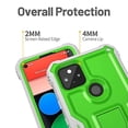 thumbnail image 2 of FITO For Google Pixel 5A Case, Phone Case with Screen Protector and Kickstand (Green), 2 of 7