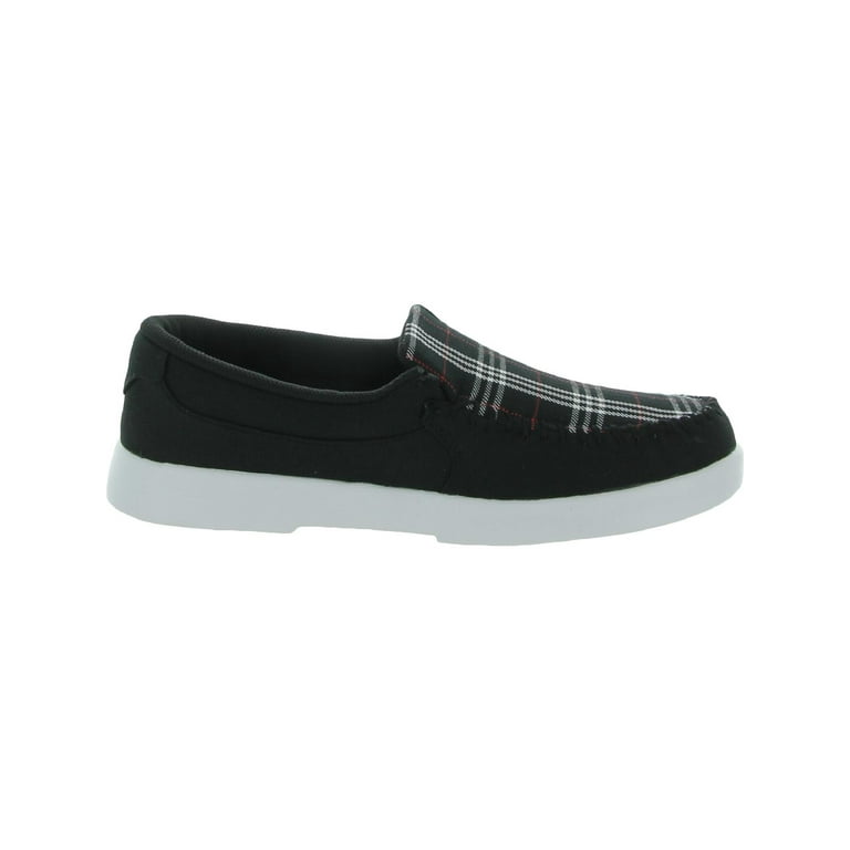 DC Womens Villain 2 Plaid Slip On Loafers