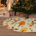thumbnail image 6 of Yiaed Autumn Maple Leaf and Deer Print Christmas Tree Skirt , Tree SkirtsTree Mat for Christmas Winter Holiday Indoor Decorations-36", 6 of 7