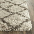 thumbnail image 4 of SAFAVIEH Belize Joisse Geometric Plush Shag Runner Rug, Taupe/Grey, 2'3" x 11', 4 of 6