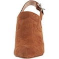 thumbnail image 3 of Shellys London Donna Tan Suede Pointed Toe Slingback Mule High Heel Pump Booties, 3 of 3