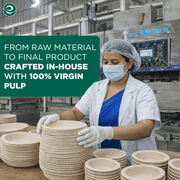 Eco Soul 6-Inch Round 750-Count Disposable Paper Plates, Heavy-Duty Eco-Friendly