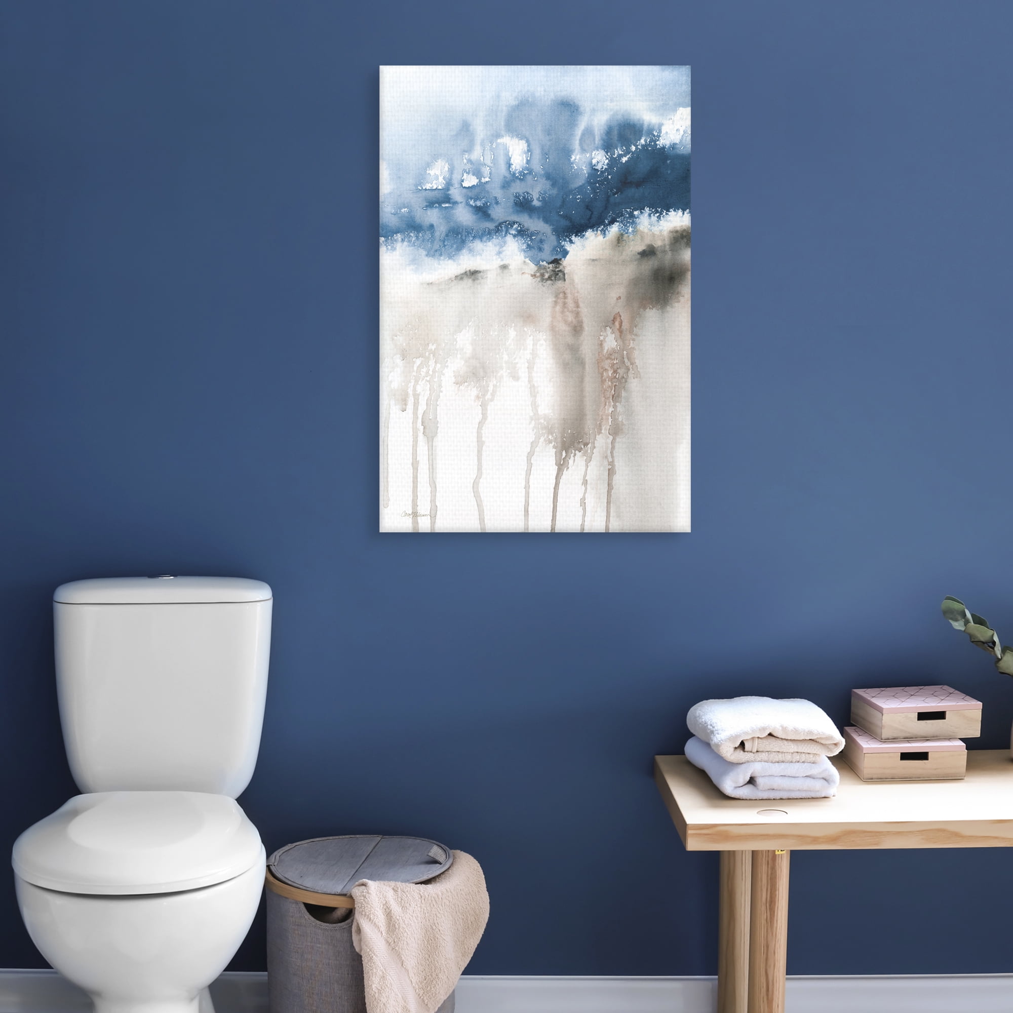 Windy Cliff 1 Blue by Carol Robinson Canvas Art Print