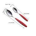 thumbnail image 3 of Huayishang Cutter 8 Cutlery Set Fork Spoon Tableware Cutlery Service For 4 Point Stainless Steel Sets High Grade Polishing Cutlery Set (Silver), 3 of 7