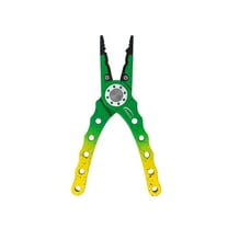 Danco Sports Fish Species 7" Aluminum Pliers, Mahi Green and Yellow