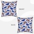 thumbnail image 3 of Haiem Butterflies1 Print Velvet Soft Solid Decorative Square Throw Pillow Covers Set with Elegant Piping Christmas Cushion Case for Sofa Bedroom Car-20"x20", 3 of 8