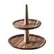 thumbnail image 4 of Soporte de madera para tartas, plato de postre, decoración del hogar, torres de madera redondas rústicas para tartas, servir 2 capas, 4 of 9