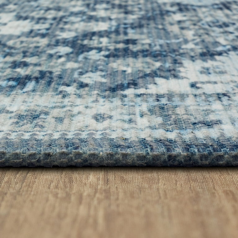 Mainstays Wexford Vintage Indoor Runner Rug, Navy, 20” x 60