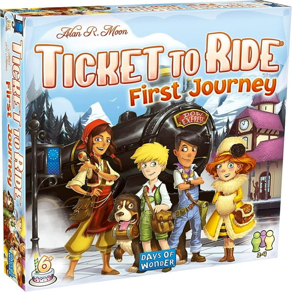 Ticket to Ride: Europe - First Journey Strategy Board Game for Ages 6 and up, from Asmodee