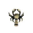 thumbnail image 3 of Royal Designs, Inc. Decorative Crab Lamp Finial, Antique Brass, Set of 2, 3 of 5