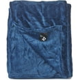 thumbnail image 6 of Outrageously Soft Convertible Cozee Blanket and Pillow - 2 in 1 Throw and Pillow - 60 x 70 Inches - Blue, 6 of 7