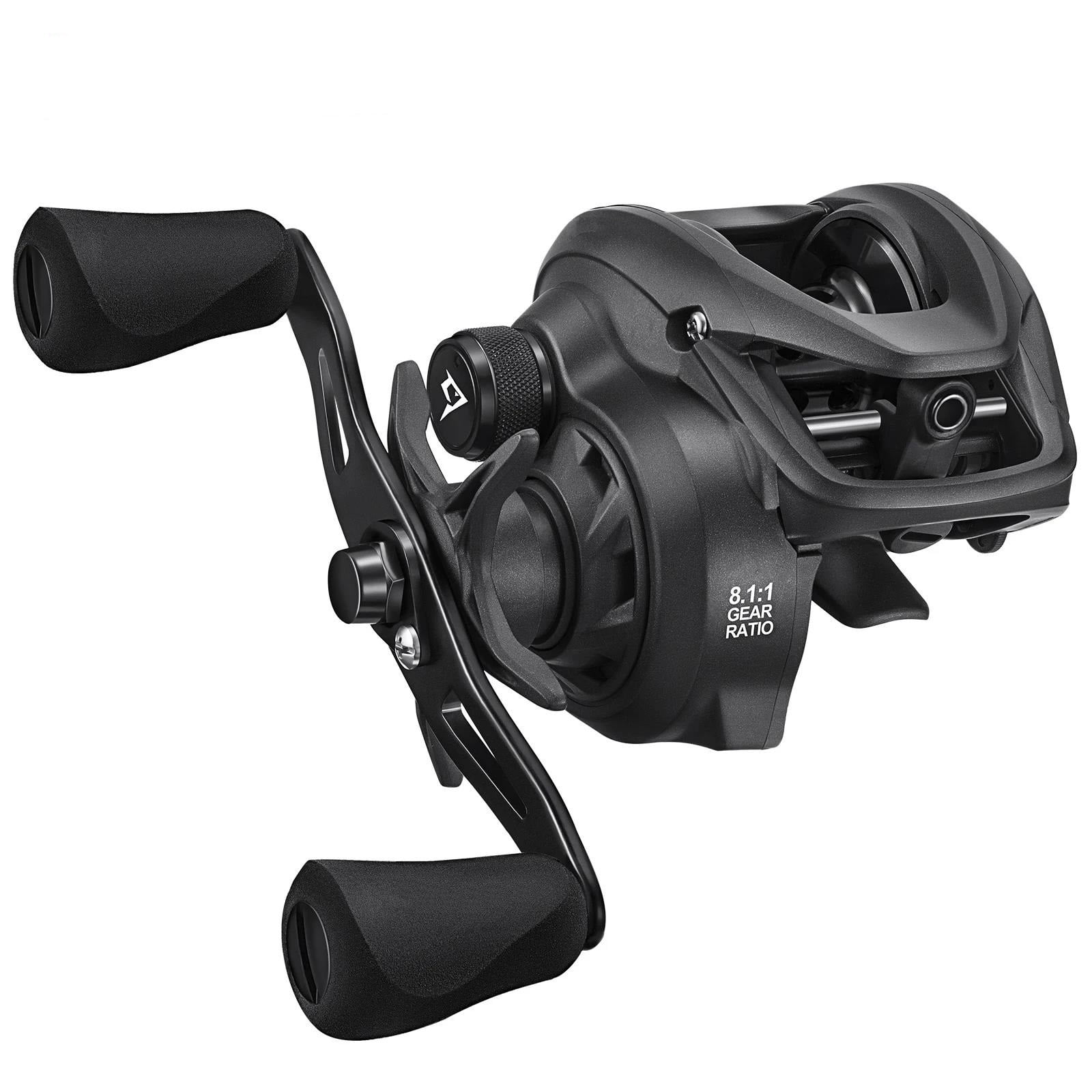 Fishing Reel 8+1 Carbon Fiber Drag Baitcaster 8.1:1 Magnet Braking System Casting Reel
