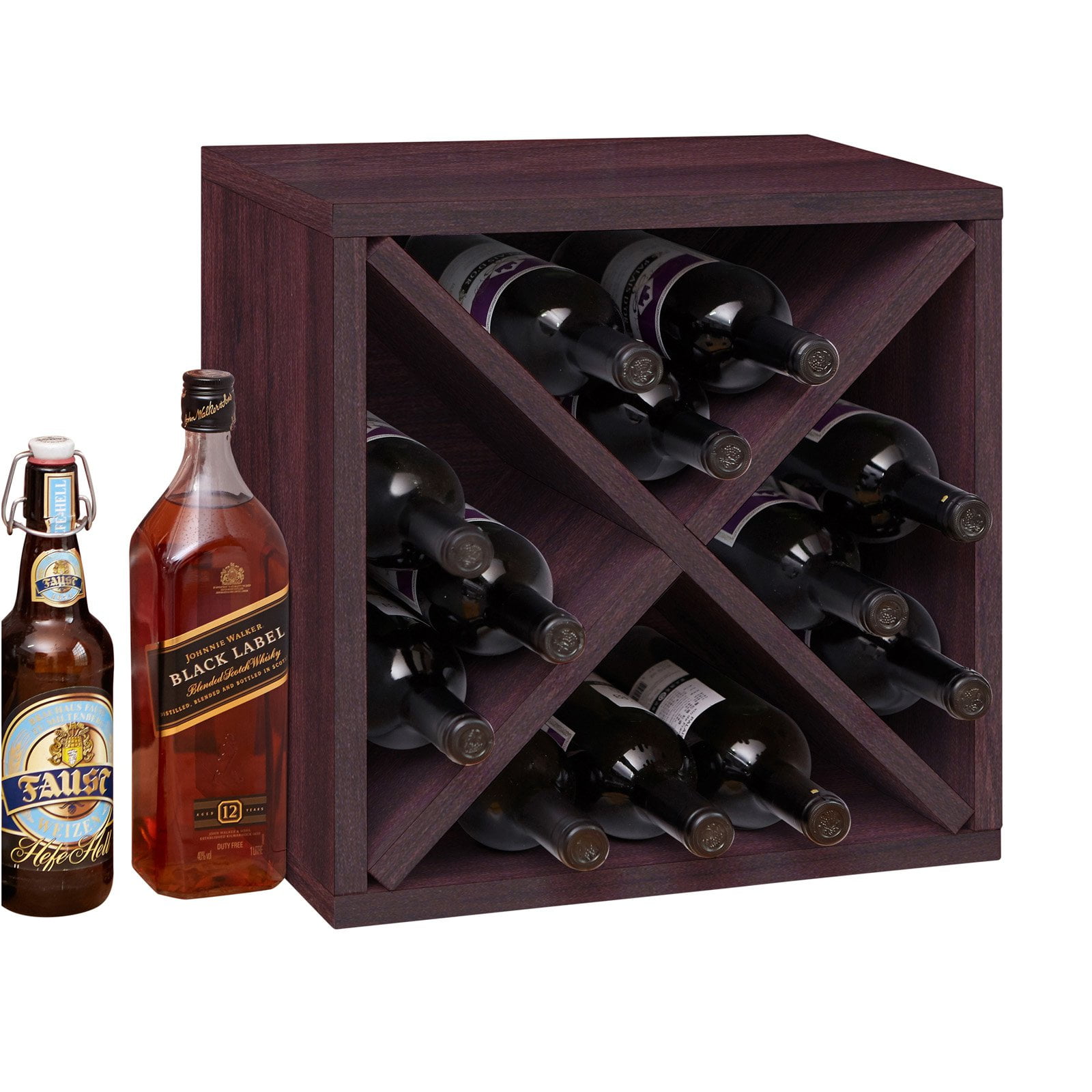 Way Basics Stackable Blox 12 Bottle Table Top Wine Rack