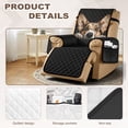 thumbnail image 5 of SCRAWLGOD Corgi Print Recliner Chair Covers for Pets Non Slip Universal Furniture Protector Washable Recliner Chair Cover with Pocket, 5 of 7