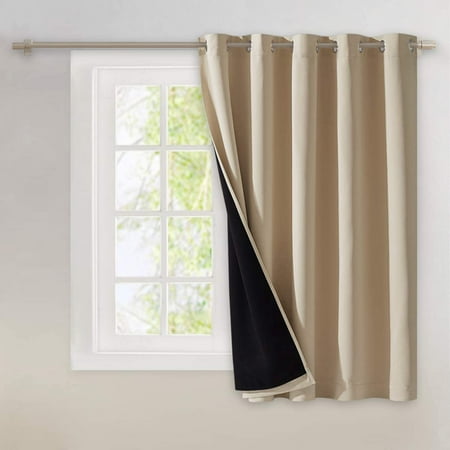 Total Shade Patio Door Curtain Heavy, 100 Inch Wide Curtain Panels