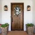 thumbnail image 5 of Artificial flowers,Artificial Spring Wreaths 24" Checked Bow Wreaths For Front Door Putside Spring Wreath For Indoor Home Wall Window Decor, 5 of 6