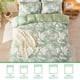 thumbnail image 2 of Gogreen Funda Nórdica Doble Floral, Microfibra Suave y Transpirable, Juegos de Cama Dobles de 3 Piezas, Funda Nórdica Cómoda con Patrón Doble, con Cierre de Cremallera (Rayas Grises, Doble), 2 of 8