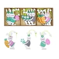 thumbnail image 2 of Fiudx Liquidación de ahorros de verano 9 adornos colgantes de madera de Pascua, canasta, zanahoria, flor de pollo, adornos colgantes de madera, decoración de árbol de cabaña, 2 of 5