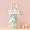 thumbnail image 3 of FcBaudy Corals Fleece Small Towel Squares Handkerchief Cute Rabbits Shaped Souvenir Gift Towel bath towels, 3 of 3