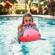 Big Joe Pool Petz Large Hippo Animal Pool Toy Float, Hippo Shape Mesh, 3 feet