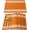 Orange, variant on Placemats Set of 4, Burgundy Red Stripe Place Mats French Stripe Farmhouse Style Tablemats Washable Placemat Table Decoration for Kitchen Table Dinner Party Home Decor Indoor Outdoor 12x18 Inch