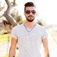 thumbnail image 5 of Stainless Steel Titanium Necklace for Men Women Durable Jewelry Pendant Chain Fashion Accessory Do Not Fade Smooth Finish, 5 of 9