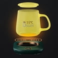 thumbnail image 2 of Estera de taza de calefacción portátil Placa de calentador de taza de ahorro de energía para suministros de oficina en el hogar, 2 of 8