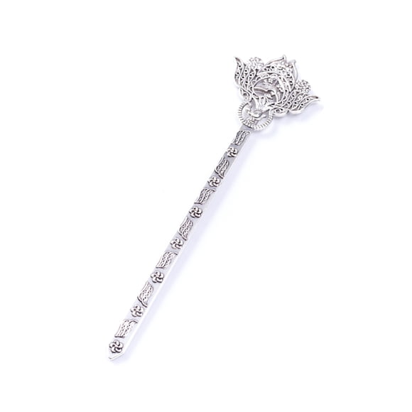 Qarigey Marcadores de libros con colgante, artesanías de bricolaje Vintage, Clips de libro elegantes, herramientas de peinado femenino, líneas de arte, Accesorio para el cabello Plata antigua Qarigey AP009878-02B