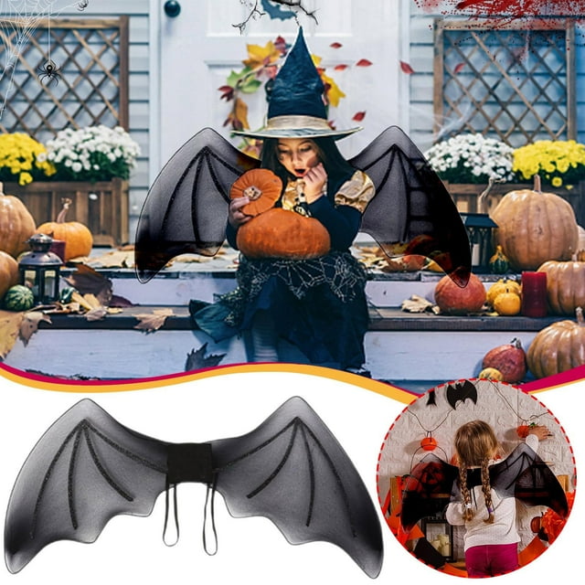 ABPWLY 2PC Back Wing for Kids Parent-child Back Wing Backpack Parties Like Halloween Decorations Halloween Party Show Props Mesh Elastic Strap Clearance Room Decor Canada Days Home Decor Living Room