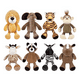 thumbnail image 1 of Peluche De Dibujos Animados,animal De Peluche Juguete 8 Pzas, 1 of 3