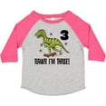 thumbnail image 3 of Inktastic 3rd Birthday Dinosaur Skateboarding Boys Toddler T-Shirt, 3 of 5