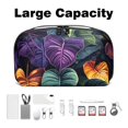 thumbnail image 3 of Plant Hard Drive Bags Travel Case Charging Cord Organizer - Oxford Cloth Waterproof Electronics Digital Accessories Pouch with Organizer Charger Station - 5.9x9.44x3.14 in, 3 of 6