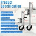 thumbnail image 2 of Yesurprise 1500 lbs Trailer Jack with Dual Wheel Heavy Duty Swivel Boat Trailer Jack 13" Lift Bolt-on Trailer Tongue Jack for RV Boat, 2 of 8