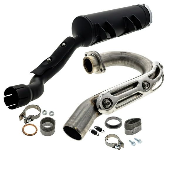 Niche Exhaust Kit Muffler Silencer Header Manifold for Yamaha YFZ450 YFZ450R MK1014443
