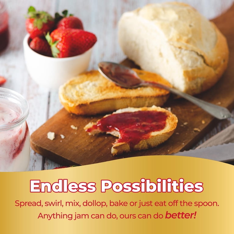 ChocZero Sugar Free Strawberry Jam, Keto, Low Carb Fruit Spread