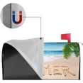 thumbnail image 4 of Word Summer on Tropical Beach Waterproof Mail Cover Magnetic Mailbox Wraps Palm Tree Post Letter Box Cover for Garden Home Decor 25.5x21 in, 4 of 6