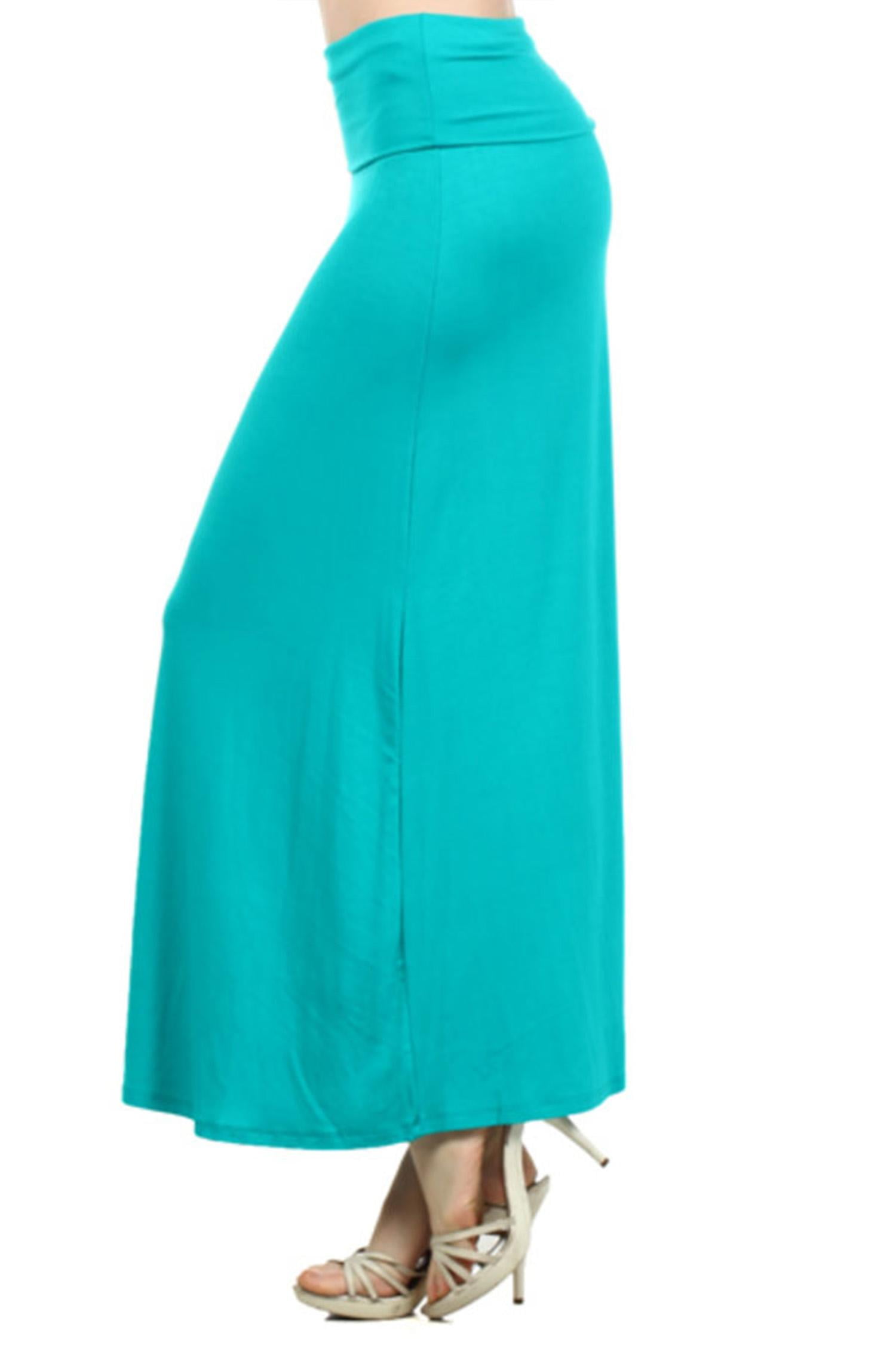 plus size high waisted maxi skirt