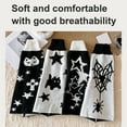 thumbnail image 6 of Fashion Double Sided Wear Cats Print Long Tube Leg Warmers for Women Punk Knitted Boot Covers Footless Socks Streetwear, 6 of 21