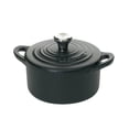 thumbnail image 1 of Le Creuset Mini Cocotte de hierro fundido esmaltado con tapa, 1/3 qt., Regaliz, Negro, 1 of 2