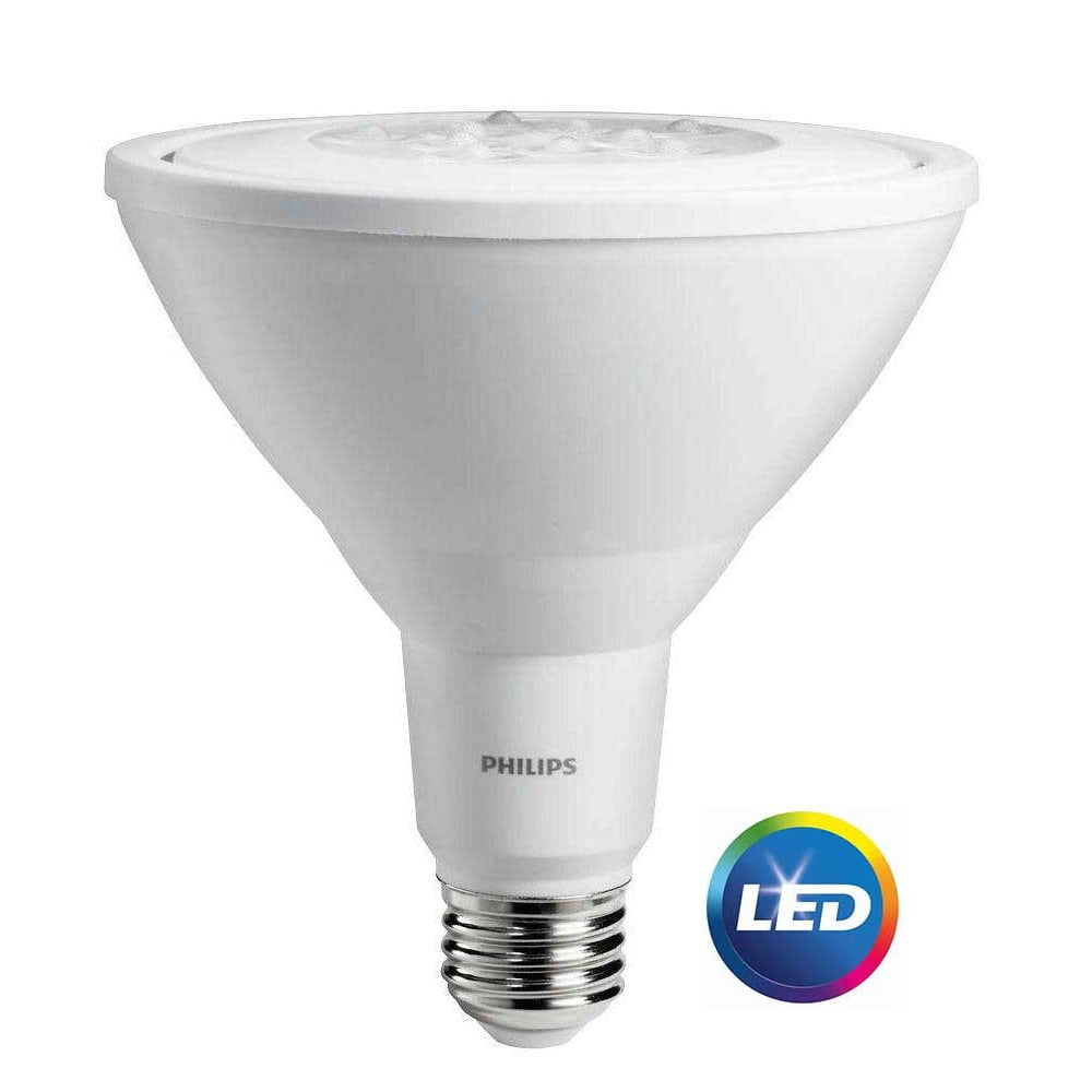Philips LED Flood Light Bulb, PAR38, Bright White, 90 WE