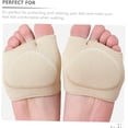 thumbnail image 2 of HUGFEGWE 2pcs Forefoot Pad Forefoot Cushions Foot Pads Adjustable Insoles Supportive Cushion Versatile Insoles Half Sole Pads Stretchy Half Insoles Eversion Floor Mat Front Pad Sebs CJB91-118850, 2 of 9