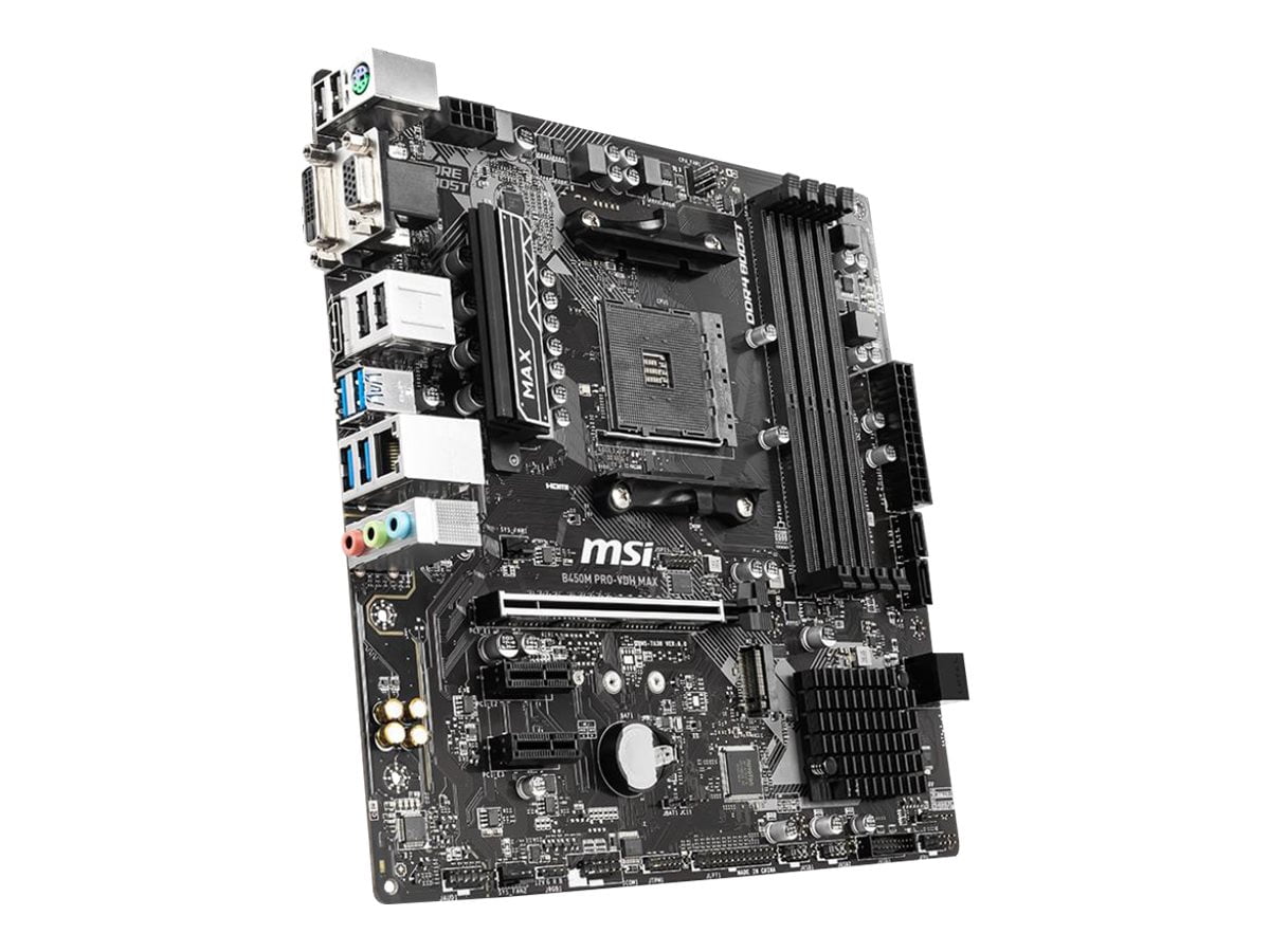 Msi b450 pro vdh max подключение