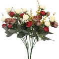 thumbnail image 1 of Flores artificiales 21 cabezas ramo Mini rosa boda hogar Oficina decoración fiesta decoraciones Ormromra  CZJJ-HQ16-2, 1 of 2