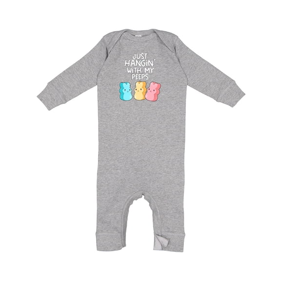 Inktastic Easter Hangin' with My Peeps Baby Romper Coveralls