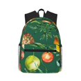 thumbnail image 2 of Goofa Vegan Print Casual Backpack for Women Men,Waterproof High School Bookbag,Lightweight Travel Daypack,Classic College Backpack,Laptob Backpack, 2 of 6
