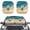 Beach Turtle Starfish, variant on Xoenoiee Crow Raven Leaves Stained Glass Print 2 Piece Car Windshield Sunshade Front Windshield Sun Shade Foldable Sunshade Blocks Heat UV Rays, Protect Interior Keep Cool, Fits Cars SUV Truck