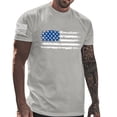 thumbnail image 2 of UVEASISHA July 4th Tshirts for Men Short Sleeve Stars and Stripes Graphic Tee Independence Day Patriotic T-Shirts Festival Gift Gray XXXL, 2 of 5