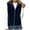 Navy, variant on FAIWAD Womens Fleece Vest Sleeveless Zip Up Fall Winter Fuzzy Warm Outerwear with Pockets